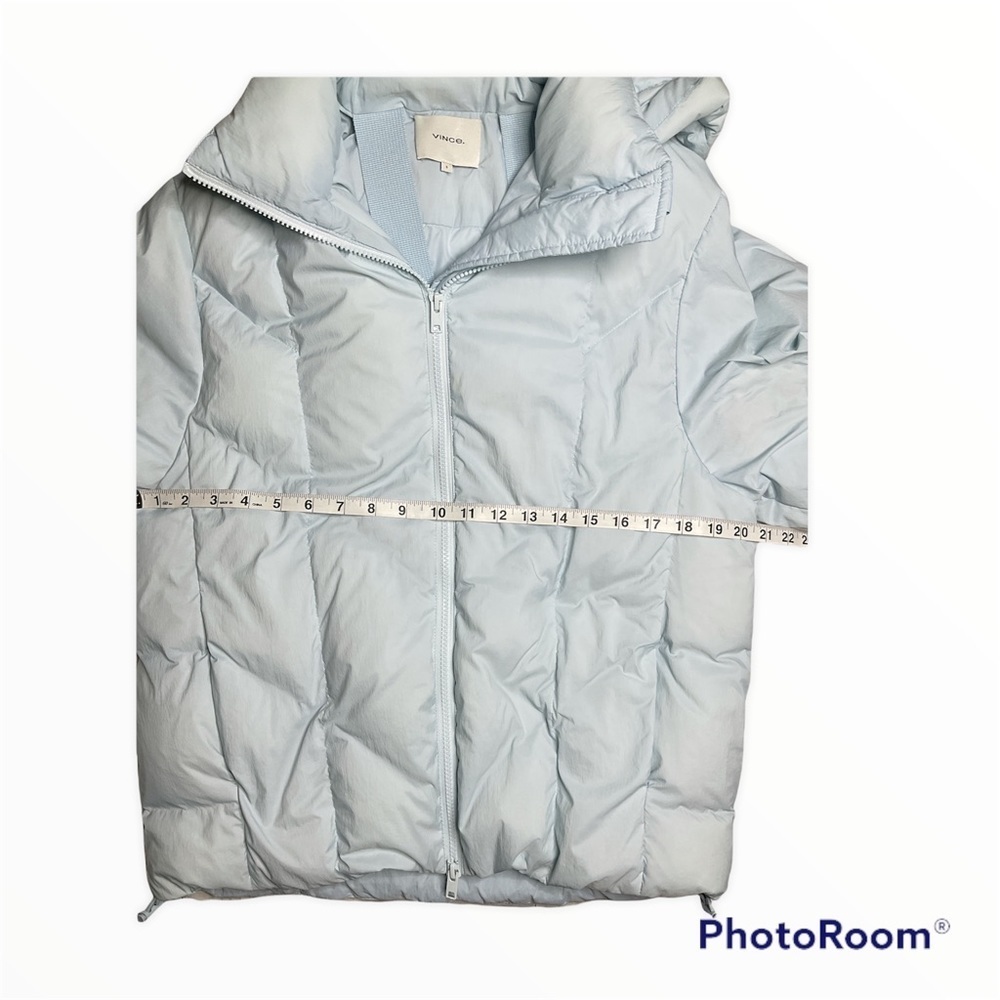 Vince Hooded Zip Front Down Puffer Jacket size S - Picture 11 of 15